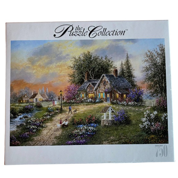 RoseArt "Stoney Brook Cottage" The Puzzle Collection 750 Piece Puzzle - NEW - Picture 1 of 4